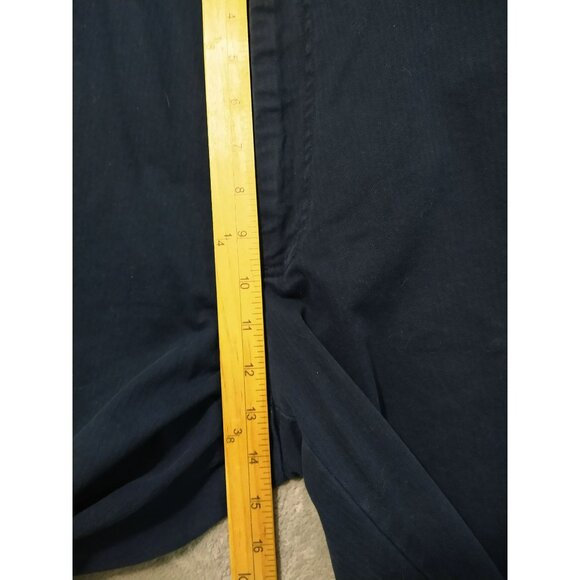 Polo Ralph Lauren Pants Mens 42x30 Navy Blue Chino Flat Front Trousers High Rise - Picture 4 of 9